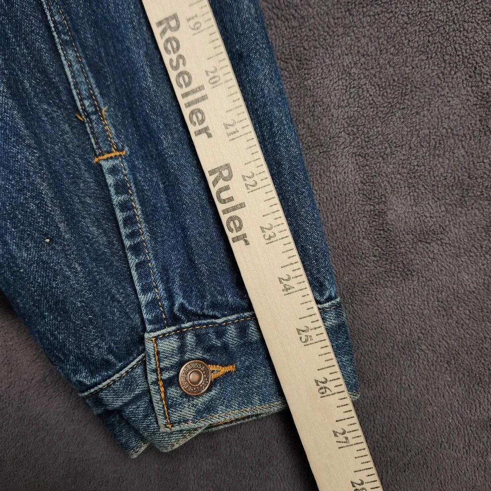 Levis 70516-4807 Denim Trucker Jacket Mens XXL Blue Medium Wash Vintage 90s - Picture 8 of 9